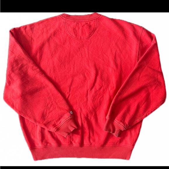 Vintage Champion Red Patch Crewneck w/ stains Men’s Size XL Reverse Weave - Picture 2 of 8